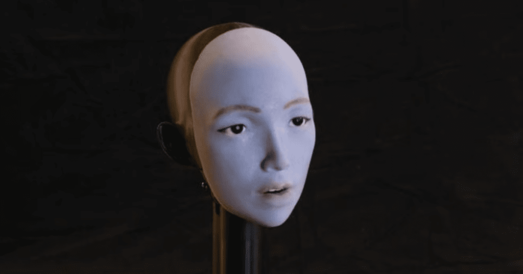 یوٹیوب ویڈیوز سے ہونٹوں کی حرکت سیکھنے والا روبوٹ